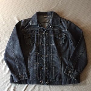 Chico’s Platinum Jean Jacket Size 2